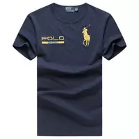 polo sport logo t-shirt custom fit blue